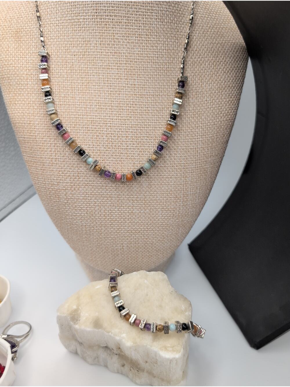 Brigton Confetti Necklace Bracelet Set EUC Retired Rare